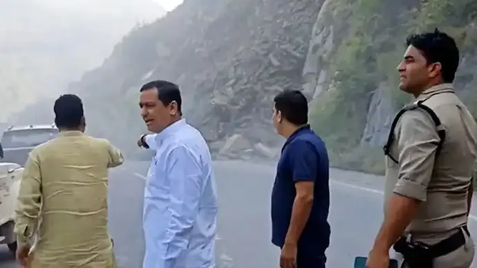BJP MP’s Narrow Escape from Uttarakhand Landslide Captured on Video