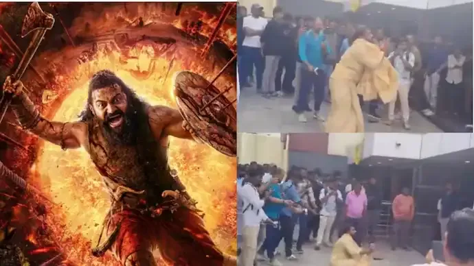 Fan Re-Enacts Rishab Shetty’s Possessed Scene from Kantara: Chapter 1 in Bengaluru