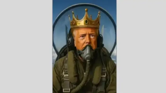 Trump Shares AI Video of Himself in “KING TRUMP” Jet Amid Nationwide Protests
