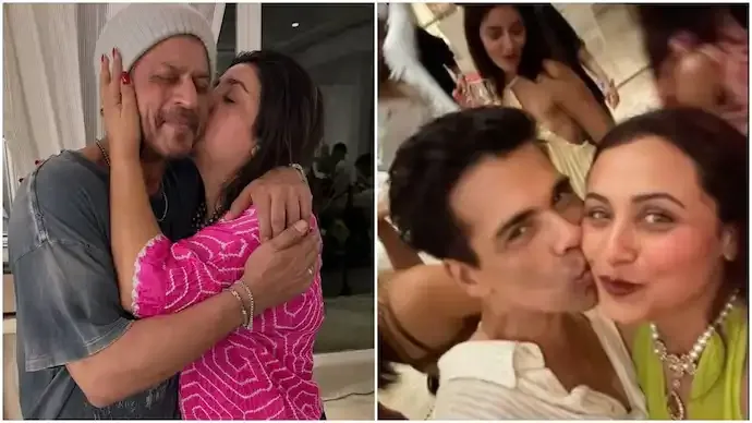 SRK 60th Birthday Bash: Shah Rukh Khan Celebrates in Alibaug with Farah Khan, Karan Johar, and Rani Mukerji
