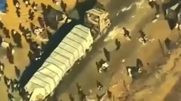 US Drone Captures Hamas Operatives Looting Aid Truck in Gaza, CENTCOM Condemns Incident