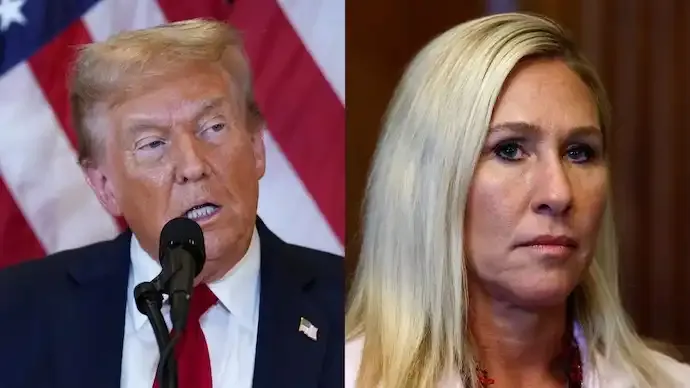Trump Breaks With Marjorie Taylor Greene, Signals Support for New GOP Challenger