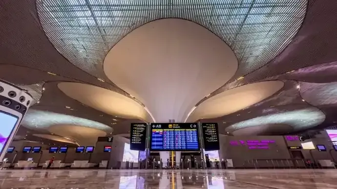 Navi Mumbai Airport Starts Commercial Flights, First Arrival Gets Water Salute