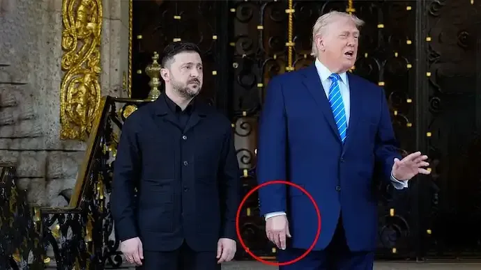 Buzz Over Trump’s ‘Painted Hand’ at Zelenskyy Meeting Sparks Health Speculation