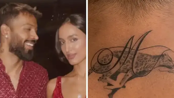 Hardik Pandya Reveals Valentine Tattoo for Girlfriend Mahieka Sharma