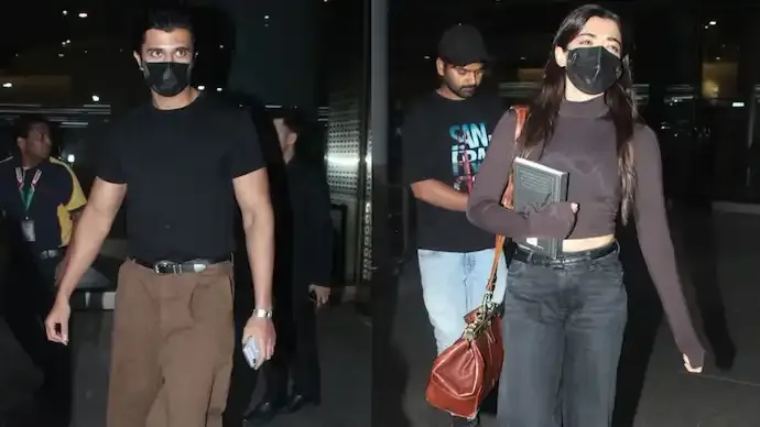 Rashmika Mandanna, Vijay Deverakonda Leave Airport Together Amid Wedding Rumour