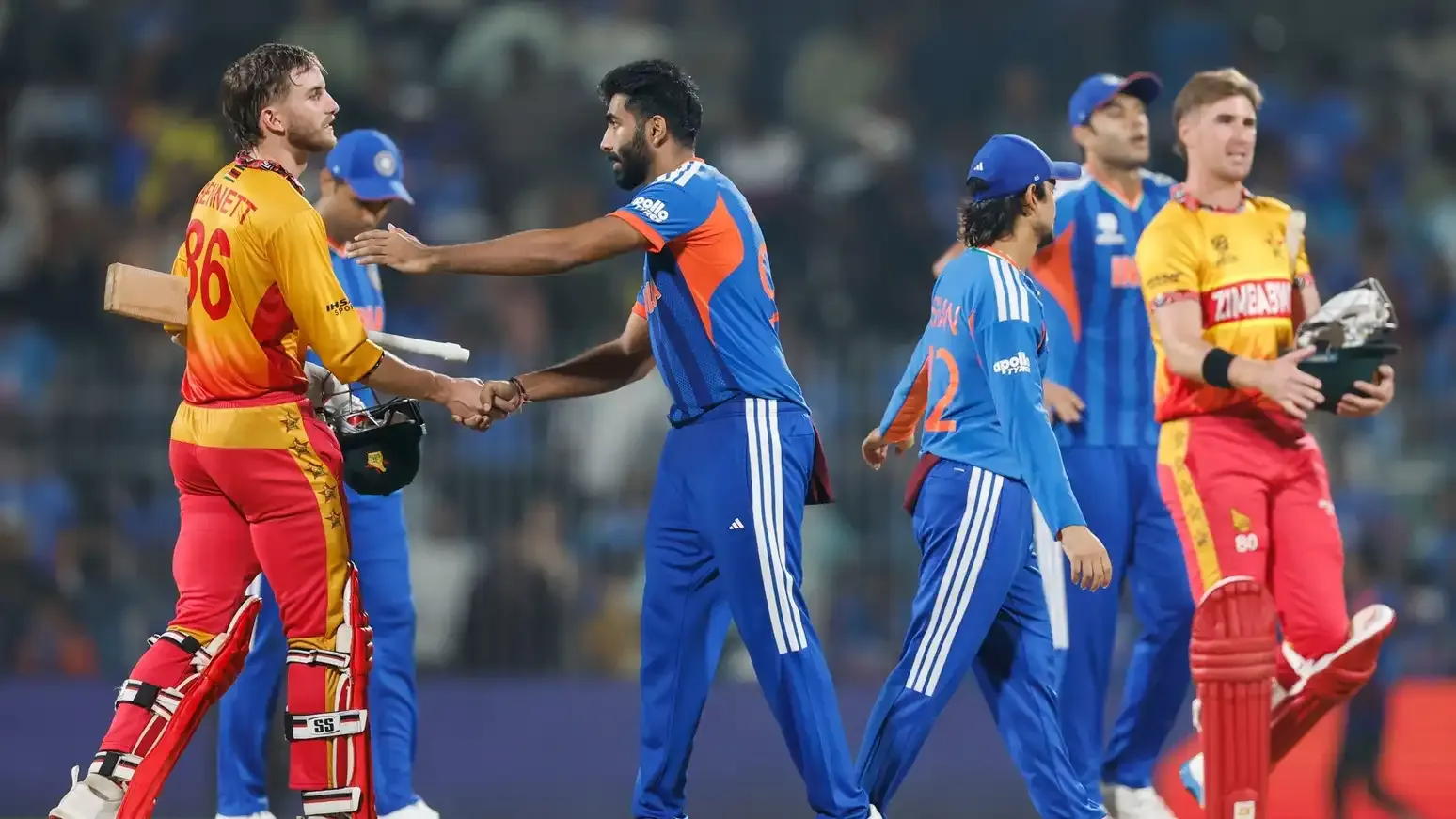 IND vs ZIM T20 World Cup 2026: India Score 256, Beat Zimbabwe by 72 Runs
