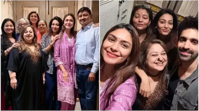 Mrunal Thakur Reunites with Kumkum Bhagya Cast, Nostalgic Photos Go Viral
