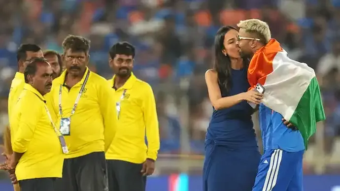 Hardik Pandya’s Viral Celebration With Mahieka Sharma Sparks Online Debate