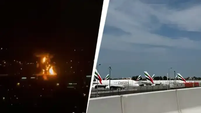 Drone Attack Sparks Massive Fire Near Dubai Airport, Flights Temporarily Suspended