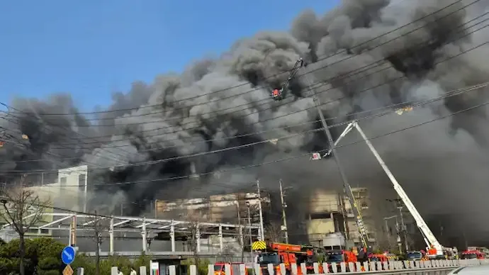 South Korea Factory Fire: 10 Dead, Rescue Ops Ongoing