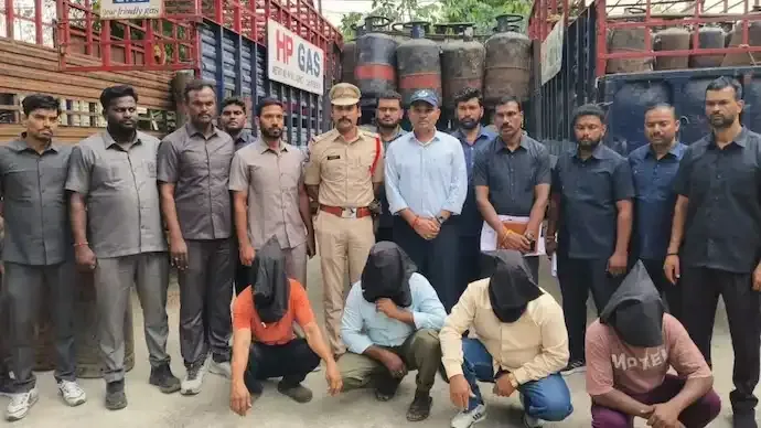 Hyderabad LPG Racket Busted: 10 Arrested, 414 Cylinders Seized
