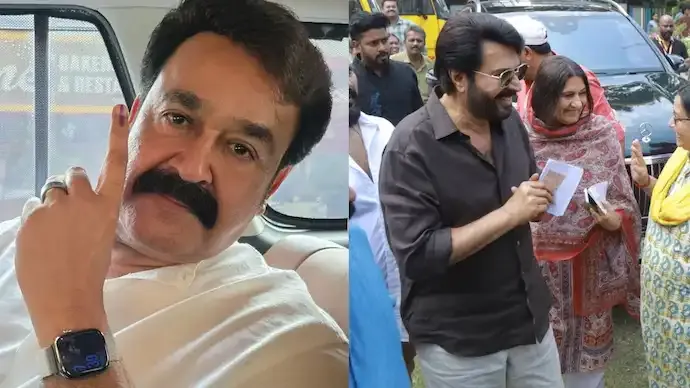 Kerala Elections Voting: Mohanlal, Mammootty Lead Celebrity Turnout
