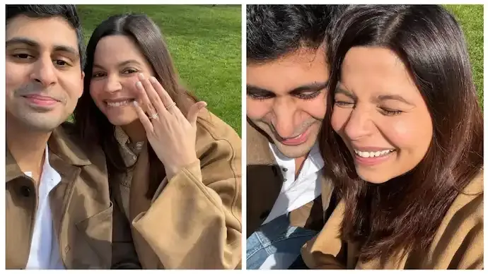 Shaheen Bhatt Engagement Ishaan Mehra Couple Shares Photos Online