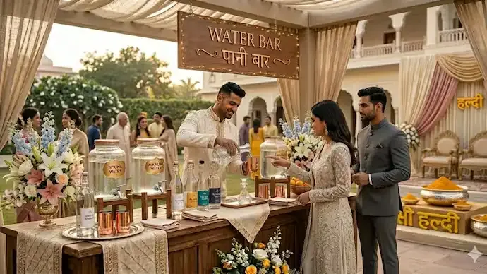Are Water Bars the Next Big Luxury Wedding Trend in India?