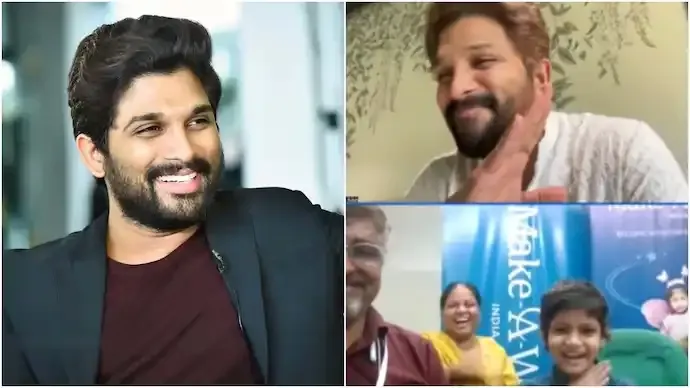 Allu Arjun Meets Young Leukaemia Patient, Recreates Iconic Pushpa Scene in Heartwarming Moment