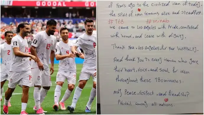 Iran's Emotional World Cup Locker Room Note Goes Viral With Powerful Plea for Peace