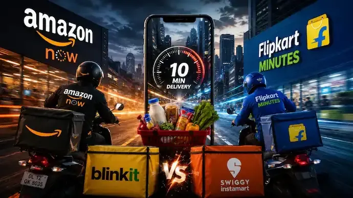 Amazon, Flipkart Intensify Quick Commerce Battle, Pressure Blinkit and Swiggy