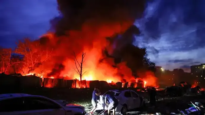 Russia Launches Deadly Strike on Kyiv, 9 Killed as Trump Heads to NATO Summit