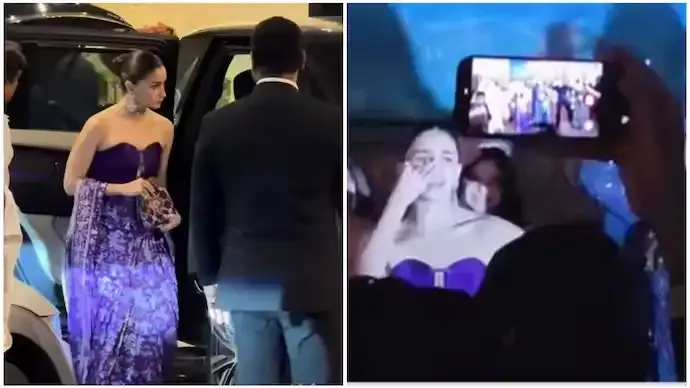 Alia Bhatt Dances at Akansha Ranjan's Pre-Wedding Bash, Wins Hearts in Purple Saree