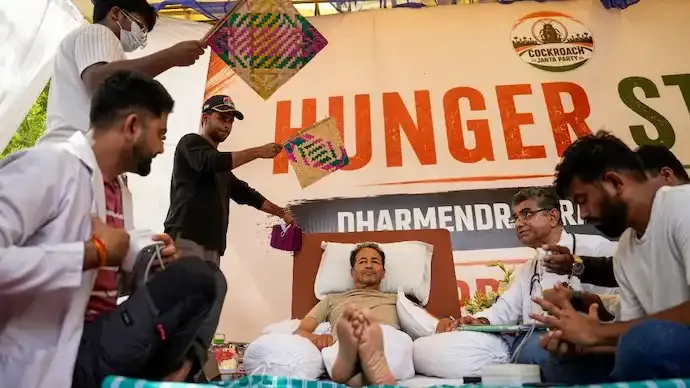 Cockroach Janta Party Calls 1-Day Hunger Strike in Support of Sonam Wangchuk, NEET Protesters