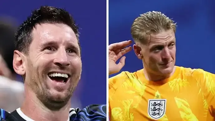 Lionel Messi's Priceless Reaction to Jordan Pickford's Penalty Cheat Sheet Goes Viral After Argentina Beat England