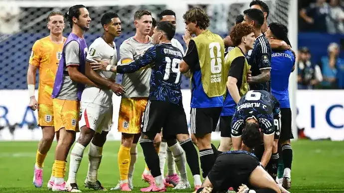 Jude Bellingham Slaps Argentina's Valentin Barco After England's World Cup Exit, FIFA Action Looms
