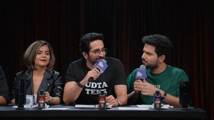 Suhani Shah performs a magic act on India’s Got Latent Season 2 with Samay Raina and Ayushmann Khurrana