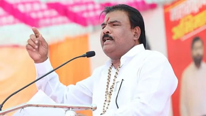 Shiv Sena MLA Sanjay Gaikwad, whose remarks about farmers who die by suicide triggered controversy.