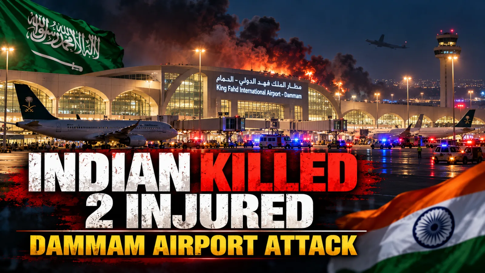 Airport infrastructure in Saudi Arabia amid reported attacks on civilian facilities