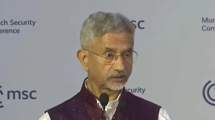 External Affairs Minister S Jaishankar speaking at the G20 Foreign Ministers' Meeting in Atlanta.