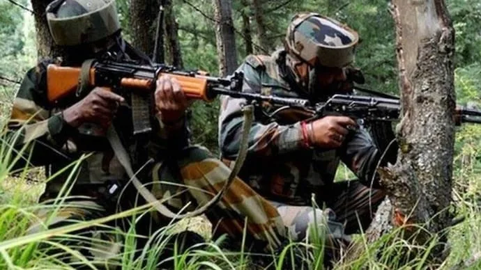 Representative image illustrating an Army search operation in a forest area of Jammu and Kashmir.