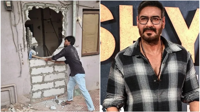Ajay Devgn’s Juhu bungalow in Mumbai, where the BMC demolished portions over alleged unauthorised construction.
