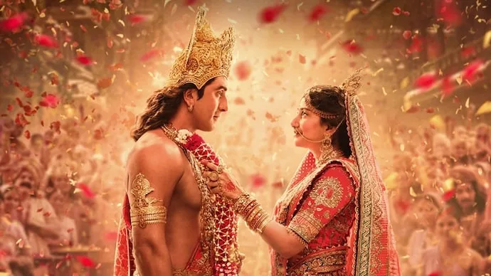 Ranbir Kapoor as Lord Rama and Sai Pallavi as Goddess Sita in the Judi Jodi song from Ramayana Part 1