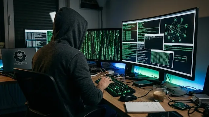 Illustration representing the suspected Binance cryptocurrency security breach and billions of dollars in digital asset losses.