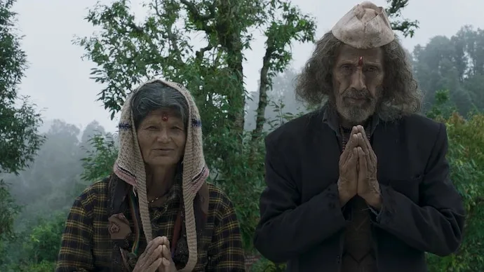 A still from Vinod Kapri’s Pyre featuring the story of an elderly couple living in a remote Uttarakhand mountain village.