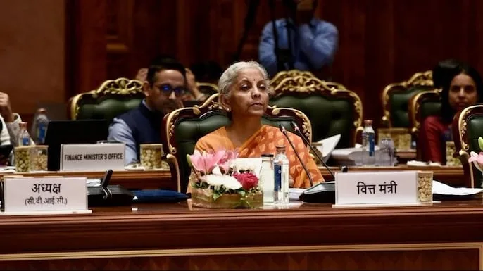 Finance Minister Nirmala Sitharaman chairs the 57th GST Council meeting in New Delhi