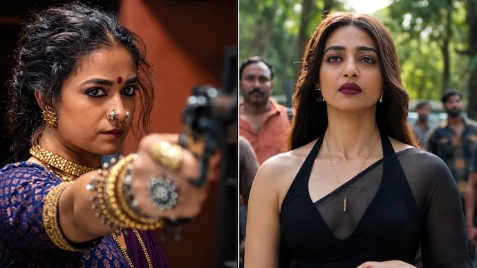 Keerthy Suresh and Radhika Apte in Netflix’s upcoming crime drama Akka