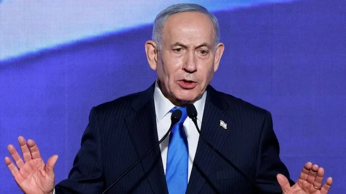 Israeli Prime Minister Benjamin Netanyahu amid allegations of electoral malpractice and a probe into suspected foreign election interference