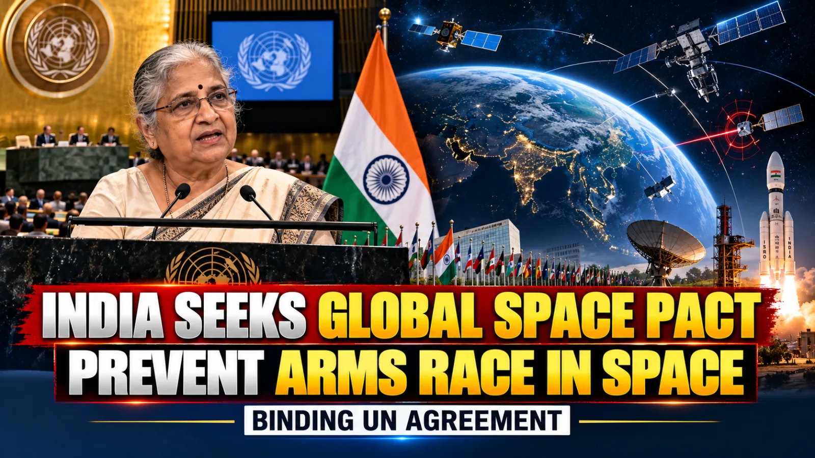 Representative image illustrating international cooperation and security concerns surrounding outer space
