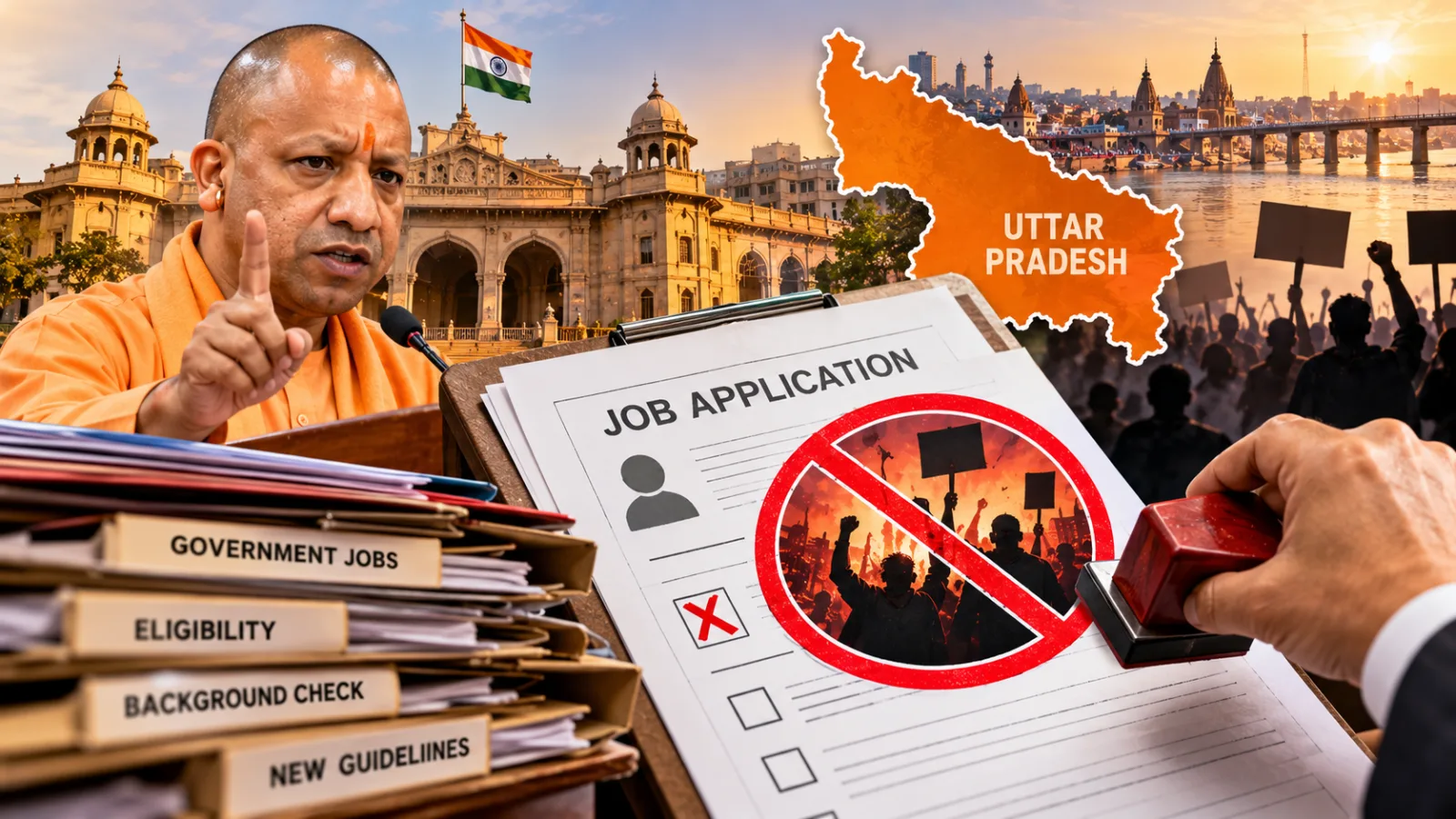 Uttar Pradesh government revises character verification rules for candidates applying for government jobs.