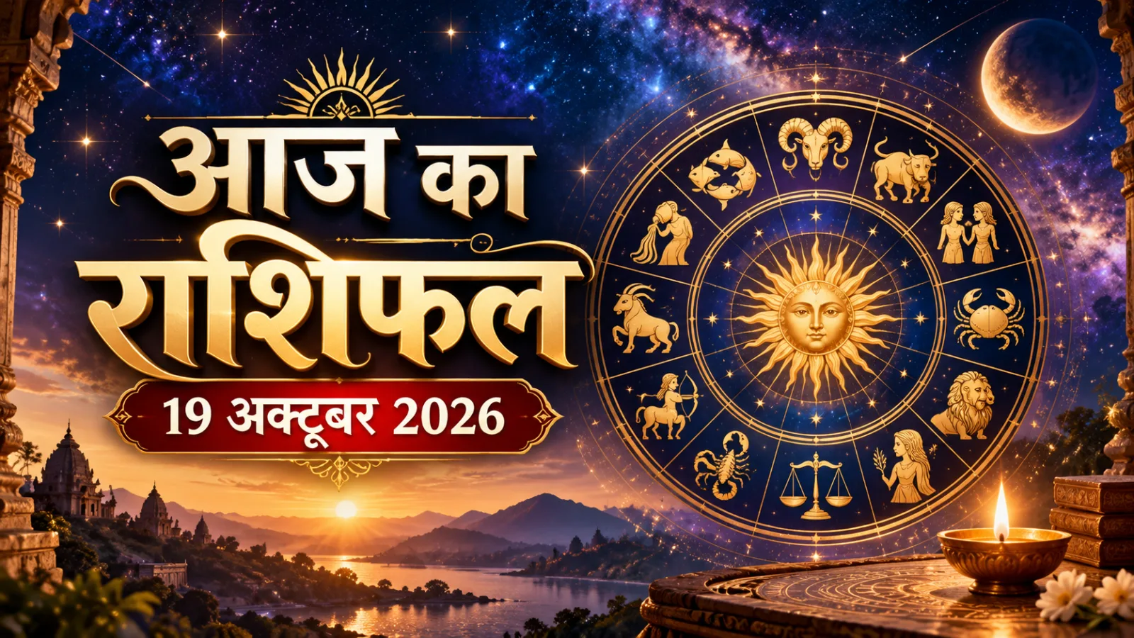 Horoscope Today 19 October 2026 featuring daily predictions for all 12 zodiac signs
