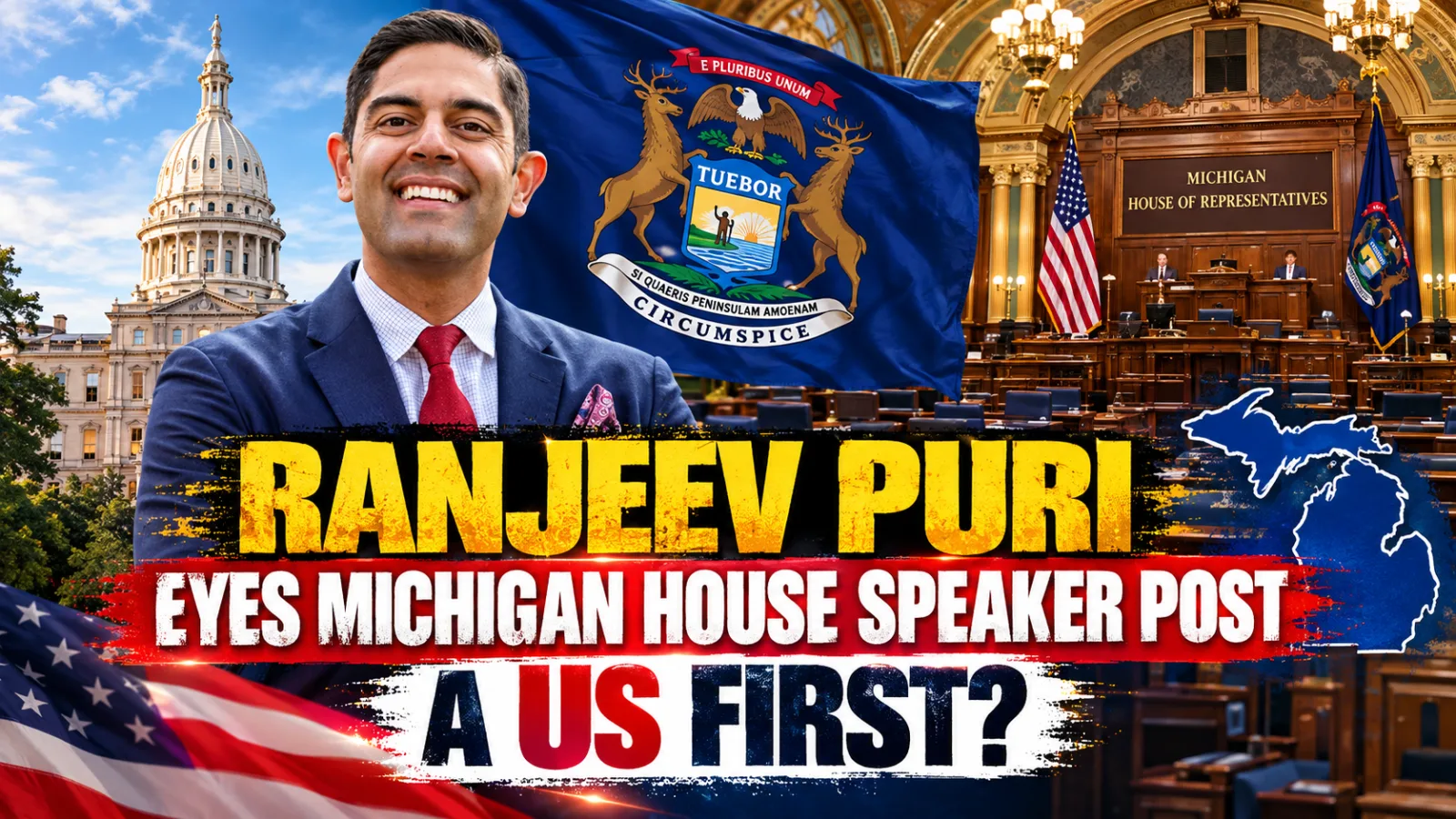 Representative image accompanying a report on Ranjeev Puri’s bid for re-election and potential Michigan House speakership.