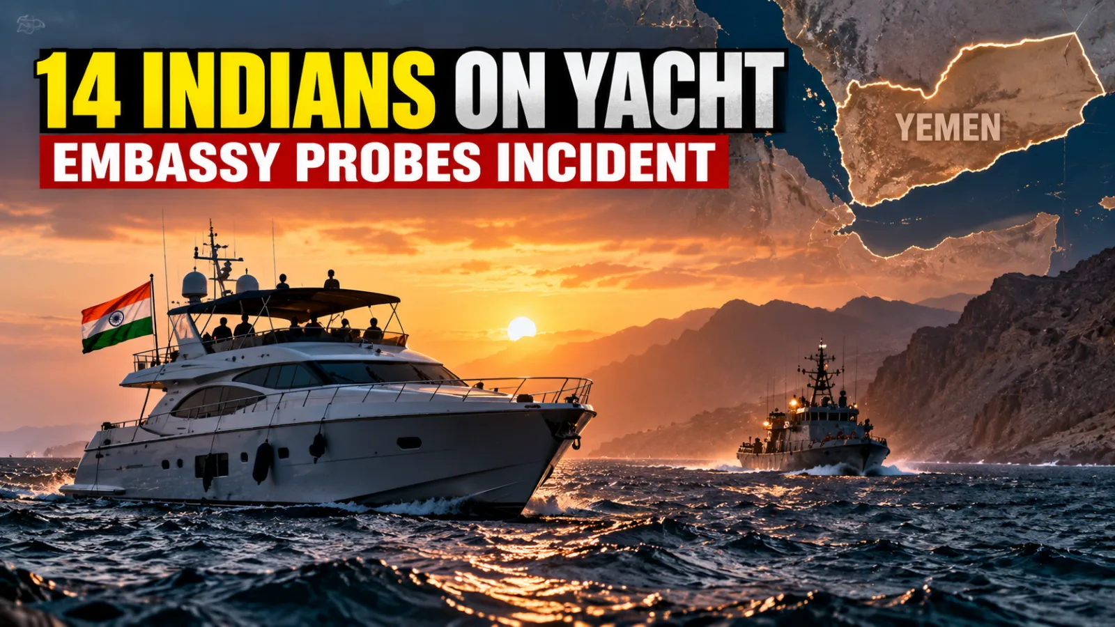 Illustrative image of a yacht at sea amid an investigation into an incident off Yemen involving Indian nationals.