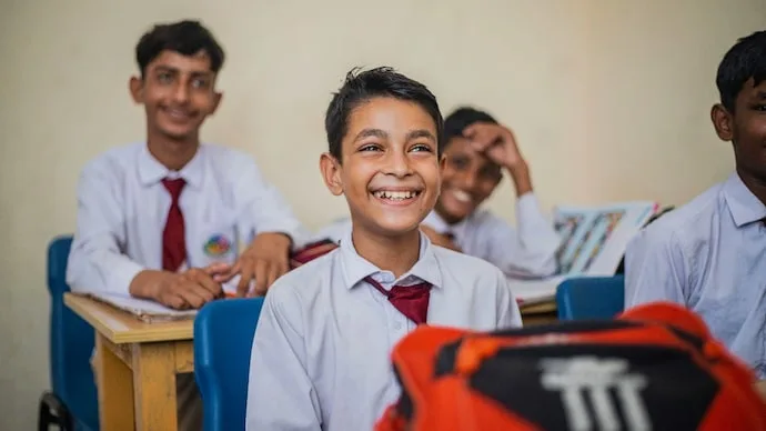 Delhi municipal school students learning honesty, compassion and civic responsibility through everyday school activities
