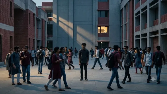 Illustrative image representing concerns about student mental health and reported deaths across Indian Institutes of Technology.