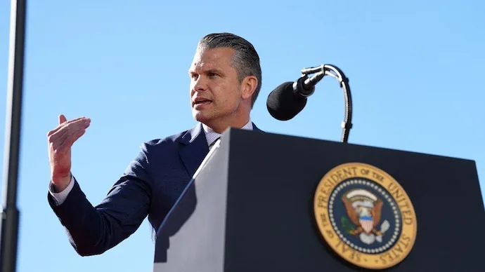 US Defence Secretary Pete Hegseth amid changes in senior Pentagon military leadership