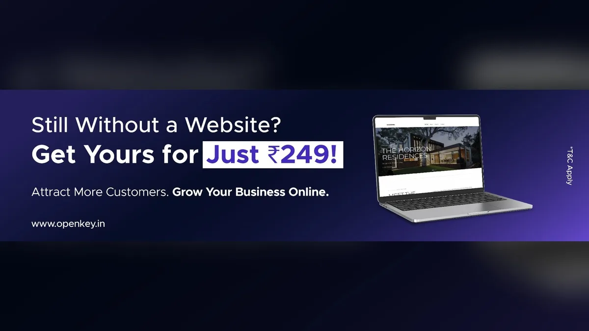 Open Key no-code website builder for Indian small businesses and MSMEs