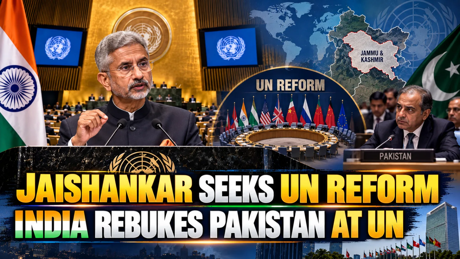 Representative image illustrating India's diplomatic engagement at the United Nations and calls for reform of global governance institutions.