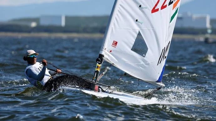 Nethra Kumanan won bronze in the women’s dinghy event at the Asian Games.